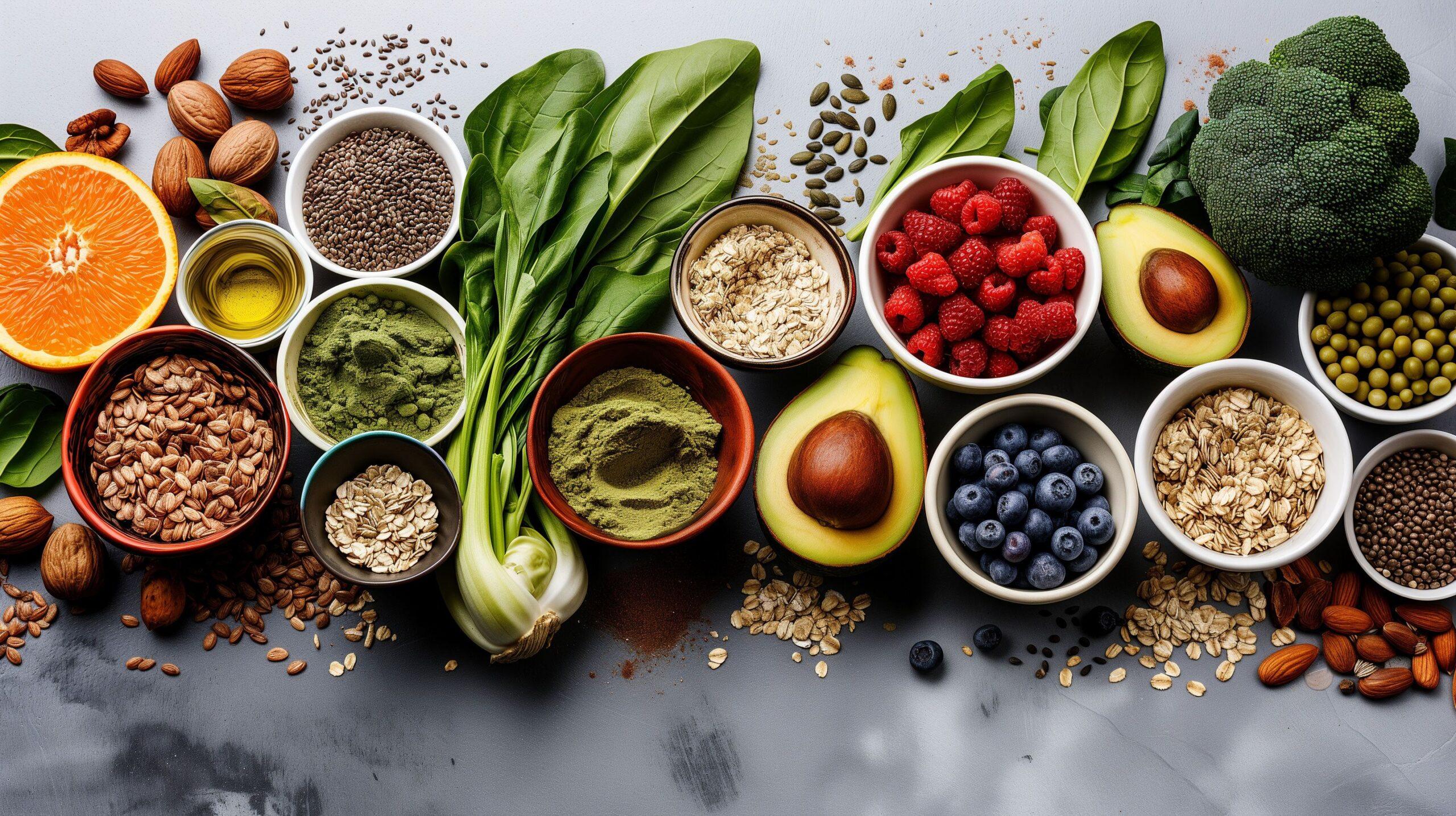 Gesundes Essen, Clean Eating Auswahl