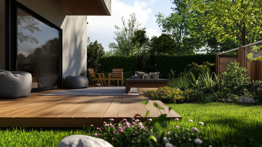 Garten mit terrasse