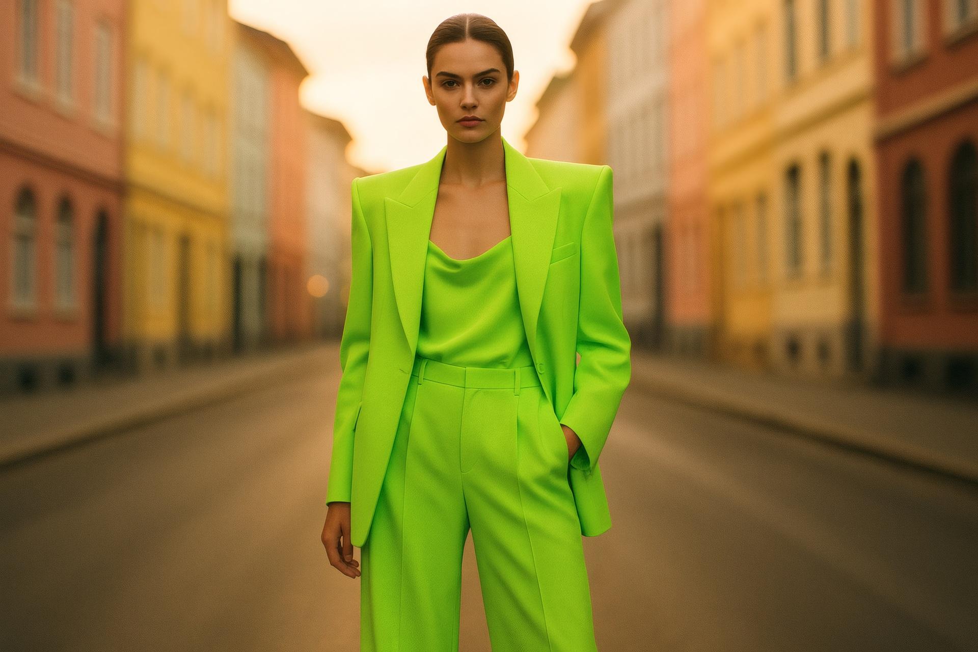 Knalliger Streetstyle in Neongrün | Clip In Extensions

